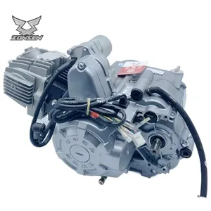 OEM Mesin Sepeda Motor CUB110cc Zongshen 125cc Mesin 4-Stroke Melengkung Balok Mobil Horizontal 125cc Mesin Perakitan