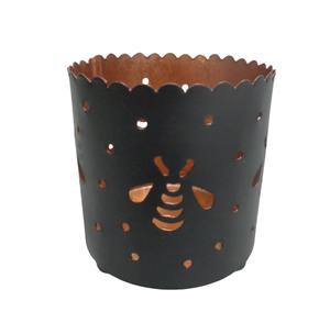 Standard Quality Round Iron Votive Holder New Design Black Color Candle <b>Jar</b> For Living Room <b>Decoration</b> Handmade - Product Image 1