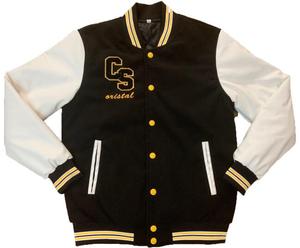 Veste en laine pour homme de haute qualité avec logo personnalisé Broderie Patchwork Bomber Jacket Streetwear College Baseball Varsity Jacket - Product Image 3