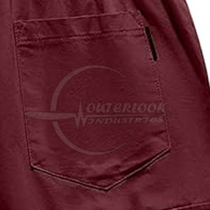 กางเกงขาสั้นผ้าคอตตอนสำหรับผู้ชายน้ำหนักเบาออกแบบโลโก้ได้ตามต้องการลายเอวกลางแบบลำลองสำหรับใส่กลางแจ้งไซส์ใหญ่พิเศษ - Product Image 5