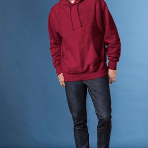 เสื้อฮู้ดดี้แบบสวม ไม่มีฮู้ด ผ้าฟลีซบาง แขนยาว แฟชั่นฤดูหนาว ทรงหลวม ดีไซน์เรียบง่าย ผ้าฝ้ายถัก 100% - Product Image 1