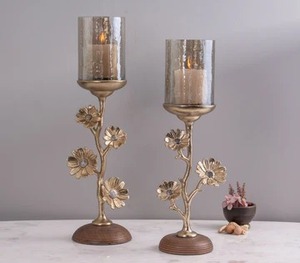 Bougeoir doré de qualité supérieure idéal pour les intérieurs rustiques modernes et classiques créant une ambiance élégante et chaleureuse - Product Image 5