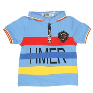 Camiseta Polo de Manga Corta para Niños - Azul - Product Image 1