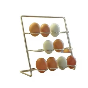 Bandeja plana de madera tipo 12 soporte para huevos para el hogar cocina Uso de soporte para huevos - Product Image 4