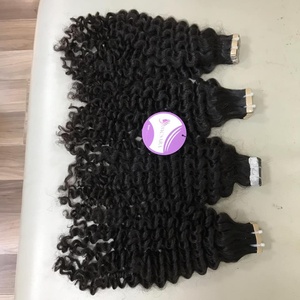 Extensiones de Cabello Natural Remy con Cinta Adhesiva Europea, Cabello Rizado con Cutícula Alineada, Venta al Por Mayor - Product Image 3
