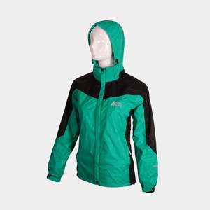 Veste imperméable réversible pour femme FHOH-coupe-vent respirant Fitness inspiré support capuche fermeture éclair tissu matelassé pour le printemps - Product Image 1