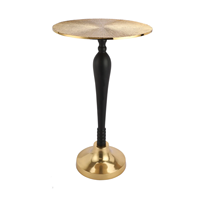 Table d'appoint ronde compacte avec un design de rangement à deux niveaux apportant utilité et une élégance subtile aux salons de partout maintenant