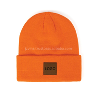 Gorros de Lana Personalizados con Puño Ajustable y Parche de Logotipo de Gamuza, Clásicos para Adultos, Cálidos para Invierno, Ciclismo y Uso Diario, Venta al Por Mayor, Vietnam