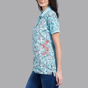 Polos de Algodón de Manga Corta para Mujer con Sublimación Personalizada, Diseño Personalizado, Polos Ajustados para Hombre con Diseño Personalizado - Product Image 3