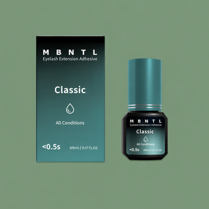 กาวต่อขนตา MBNTL ผลิตในเกาหลี ชนิดน้ำ-สต็อกในคลังสินค้า-0.5s HQ ปราศจากการทดลองกับสัตว์ มังสวิรัติ กันน้ำ ติดทนนาน 8 สัปดาห์ - Product Image 1