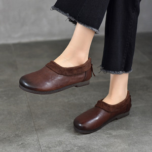 Zapatos Casuales Cómodos para Mujer, Zapatos Derby Casuales de Oficina, con Cordones, de Cuero Cómodo, Calzado Diario para Negocios - Product Image 1