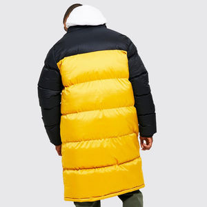 2025แจ็คเก็ตขนเป็ดสำหรับผู้ชายกันน้ำได้คอปกยาวมีฮู้ดผ้าบางด้านหน้าติดโลโก้ออกแบบได้ตามต้องการสำหรับฤดูหนาว - Product Image 3