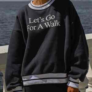 สเวตเชิ้ตขนแกะเทอร์รี่สเวตเชิ้ตลายทางมีปกพิมพ์ลาย - Product Image 1