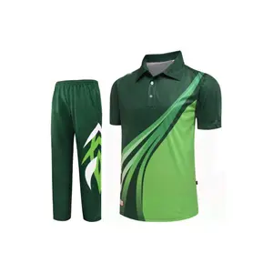 Hot sale cricket uniform high quality tear resistance short sleeve cricket jersey uniform for sale best uniform suppliers