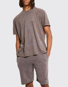 2025 Pakistán, venta al por mayor, conjuntos de verano para hombres, camisas de cuello redondo, pantalones cortos, Camisa cómoda de media manga y pantalones cortos a precio razonable - Product Image 3