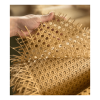 Venta al por mayor de plástico de alta calidad tejido de mimbre malla caña cincha rollo de mimbre natural/plástico