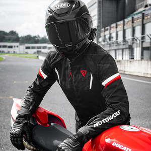 Combinaison de course automobile ignifuge pour homme JM7, imperméable, respirante, veste de course moto, doublure thermique amovible XL - Product Image 3