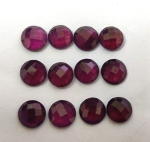 Grenat Rhodolite rose naturel Coupe rose ronde 6mm Grenat rhodolite rose à facettes lâche Coupe rose ronde - Product Image 3
