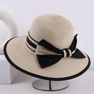 Sombrero de sombrilla de nailon de primavera y verano a la moda con decoración de lazo transpirable cómodo para viajes al aire libre vacaciones en la playa - Product Image 6