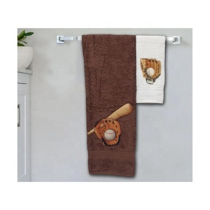 Nouveau Logo personnalisé promotionnel Super absorbant 100% coton biologique OEM brodé Golf GOTS séchage rapide serviettes de bain de haute qualité - Product Image 4
