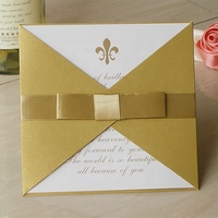 Usine du Vietnam Impression personnalisée Carte-cadeau de luxe élégante en matériaux recyclés Cartes d'invitations de mariage en papier kraft
