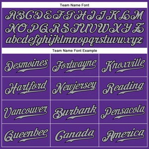 Camiseta de Béisbol Personalizada Morada sin Mangas con Nombre del Equipo 00, Impresión Sublimada, Malla Transpirable, Unisex para Adultos - Product Image 4
