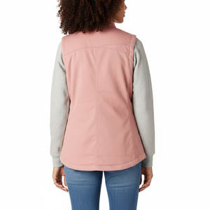 Gilet en toile pour femmes, logo personnalisé, taille streetwear, col montant tendance, respirant, style décontracté, gilet en toile pour femmes - Product Image 4