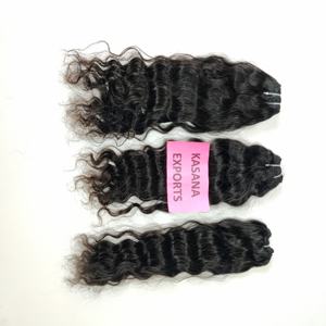 Extensions de cheveux humains à ondes profondes à double trame traitement de tissage vietnamien de couleur naturelle 100% non traité - Product Image 5