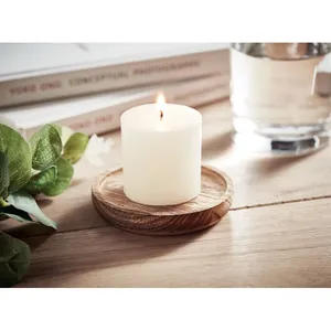 Bougie parfumée personnalisée PENTAS avec base en bois pour merchandising - Product Image 6