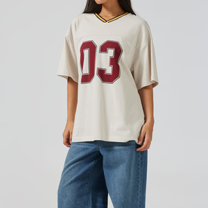 Maillot Boxy de luxe personnalisé à épaules tombantes en maille polyester vintage à sublimation pour femmes maillot éventail Boxy - Product Image 2