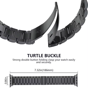 Cinturino a Tre Perle in Acciaio Inossidabile per Apple <span class=keywords><strong>Watch</strong></span> Serie 7 - Product Image 5