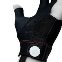 Gants de snooker respirants antidérapants de haute qualité à prix de gros, couleur et logo personnalisés, tailles XXL XXXL XL