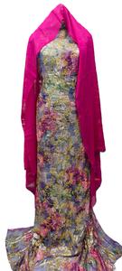 Ensemble de robe de mariée somalienne en soie 100% tissée, écologique, luxueuse, tenue traditionnelle pour filles - Product Image 2