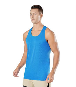 Camiseta sin Mangas para Hombre, Transpirable, de Algodón y Poliéster, para Uso en Exteriores, Ropa Urbana, Ajuste Cómodo - Product Image 1