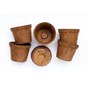 Cocoput coir seed nursery pot fibra biocompostabile piccoli vasi per piante flessibile MOQ prezzo economico