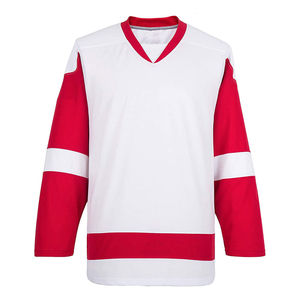 Último estilo personalizado de los hombres de hockey sobre hielo Jersey mejor venta juvenil impermeable OEM servicio sublimación poliéster desgaste - Product Image 4
