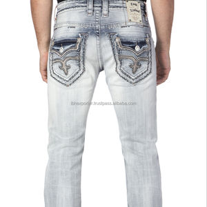 Jeans pour hommes avec poche arrière au design personnalisé le plus vendu - Product Image 1