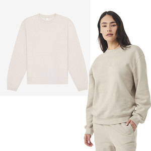 Sweat-shirt unisexe à col rond, coupe ample, pour l'hiver, avec impression numérique, 100% coton, polaire léger à moyen - Product Image 5