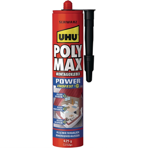 Adhesivo y Sellador UHU POLY MAX POWER para Mujer, Color Negro, Cartucho de 425 g - Product Image 3