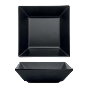 จานซุปทรงสี่เหลี่ยม M1934 Boston Black Deep ขนาด 17 x 17 ซม. ผลิตจากเซรามิกโอปาโก้ สำหรับร้านอาหาร โรงแรม ขายส่งอุปกรณ์บนโต๊ะอาหาร - Product Image 1