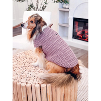 Pull-over de luxe élégant pour chien, modèle une pièce, pour l'hiver, couleur unie, disponible en 8 tailles, design personnalisé, idéal pour les fêtes
