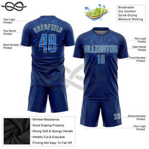 Maillot de football à séchage rapide de haute qualité Conception d'été extensible et facile d'entretien france, maillots de football - Product Image 2