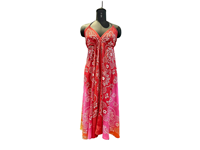 Robe longue décontractée pour femme, style bohème vintage, coupe trapèze, en soie Y2K, écologique, naturelle, streetwear, été, plage, avec franges