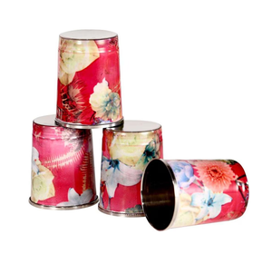 Copa de vino de Navidad de acero inoxidable grabada con la taza de regalo del personal de vacaciones de la empresa - Product Image 5