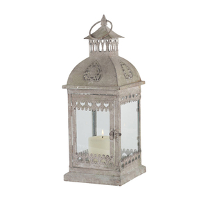 Linterna de vela de vidrio y metal negro de diseño europeo moderno para decoración navideña, boda y decoración del hogar - Product Image 1