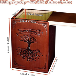 Cremation Urns Handmade Wooden Urns <b>for</b> Human <b>Ashes</b> Adult Male Female Engraved Butterfly Cremation Urn <b>Box</b> Funeral Decorative - Product Image 2