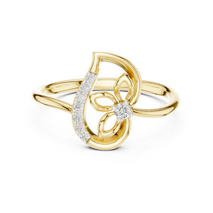 Anillo de Diamante Redondo Cultivado en Laboratorio de Oro Amarillo de 14K para Mujer |   Ropa de Novia |   Diamante Cultivado Nuevo - Product Image 6