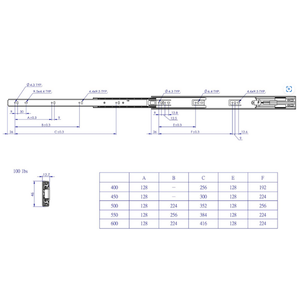 Glissière à billes en acier de conception moderne, capacité de 450 mm, fabriquée au Vietnam, 50 000 cycles d'ouverture et de fermeture pour une utilisation en cuisine - Product Image 6