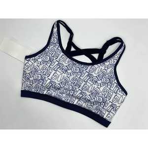 OEM Custom Made Design Women Gym Active Wear Blank Front Halter Backless Strappy Elastic Padded Spandex Women Sport Bra - Product Image 4