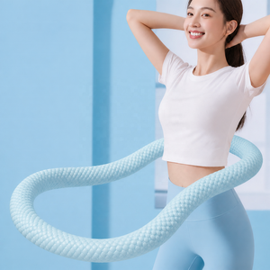 Cerchio Fitness Ponderato 3.3 4.4 5.5 LBS in Seta Ghiacciata Morbida con Molla, Cerchio per la Vita per Donna, Dimagrimento, Brucia Calorie, Allenamento a Casa, Palestra, Vendita all'Ingrosso - Product Image 1